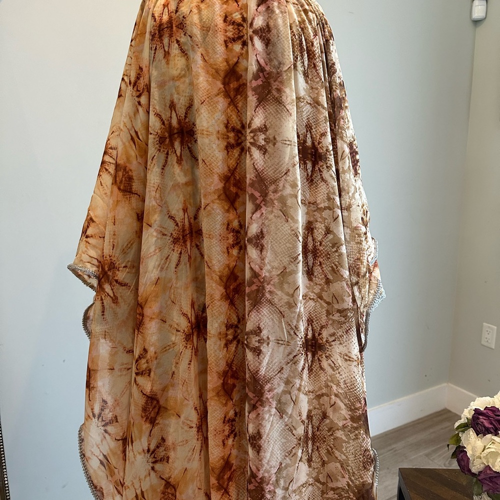 Kaftan - One Size- Side Open- Double Layers-Embro… - image 4